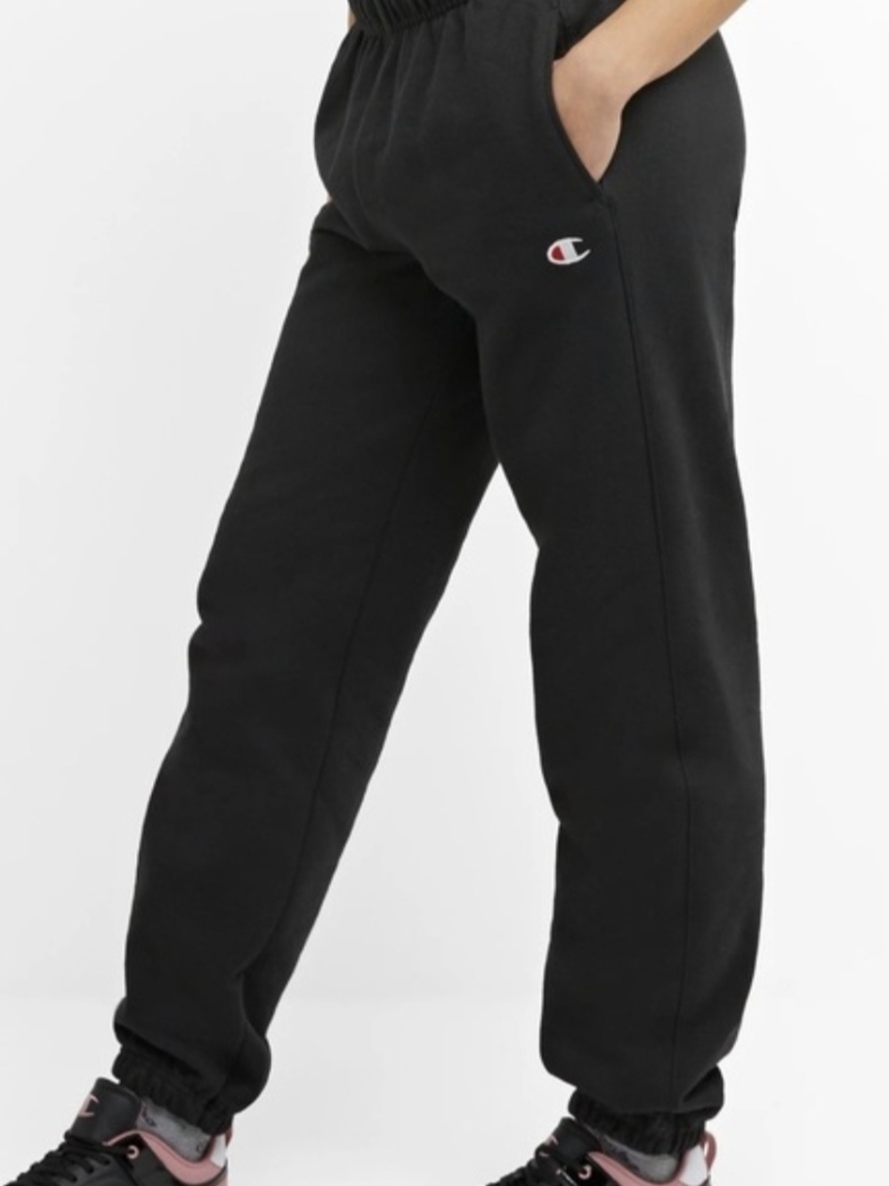 Champion Black Women's Reverse Weave Joggers with Logo~Small
